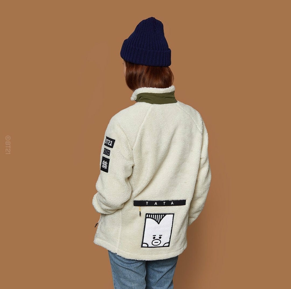 BTS BT21 TATA Fleece Jacket NWT